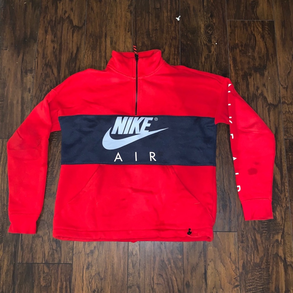 NIKE AIR HALF ZIP SWEATER SZ L